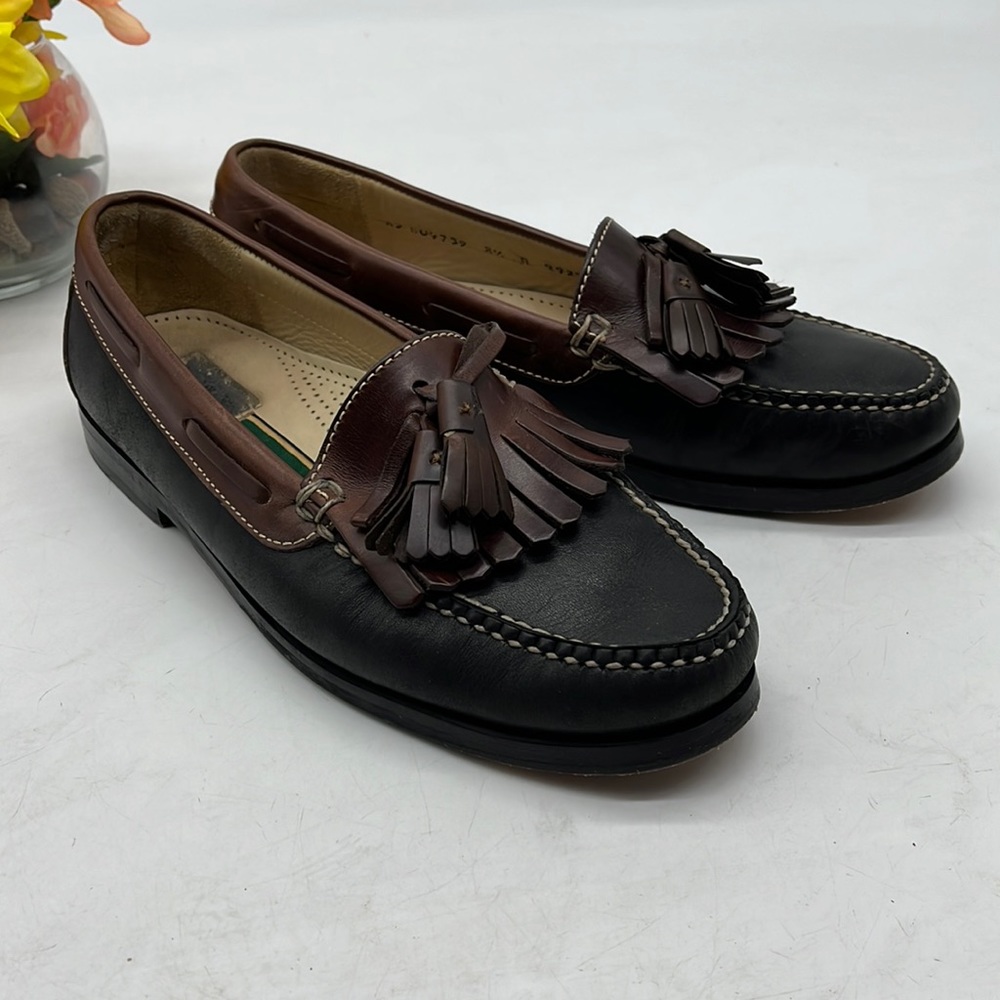 Cole Haan Black Brown Tassel Loafer Size 8.5. CH2689 - Picture 1 of 8
